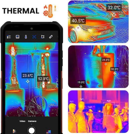 Hammer Construction 2 Thermal 5G (8/256GB) Ανθεκτικό Smartphone Μαύρο - Image 2