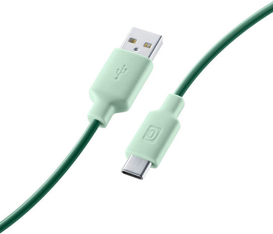 Cellular Line Data USB 2.0 Cable USB-C male - USB-A Πράσινο 1m - Image 2