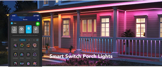 Govee Αδιάβροχη Smart Ταινία LED Wi-Fi RGBW Φως 10m με Τροφοδοτικό H70A13D1 - Image 4