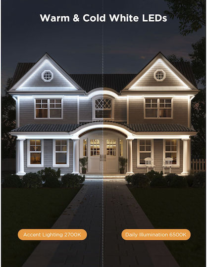 Govee Αδιάβροχη Smart Ταινία LED Wi-Fi RGBW Φως 10m με Τροφοδοτικό H70A13D1 - Image 6