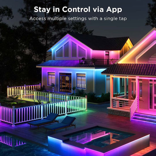 Govee Αδιάβροχη Smart Ταινία LED Wi-Fi RGBW Φως 10m με Τροφοδοτικό H70A13D1 - Image 10