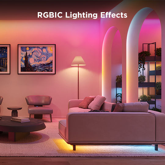Govee Smart Ταινία LED Wi-Fi RGB Φως 10m με Τροφοδοτικό H612CCD1 - Image 8