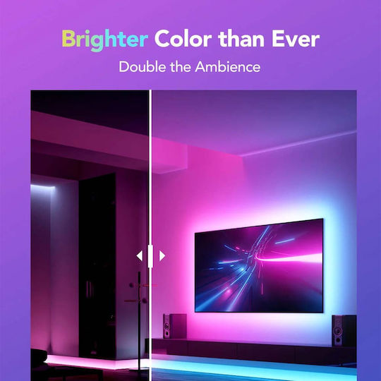Govee Smart Ταινία LED Wi-Fi 24V RGB Φως 1m H100E0D1 - Image 6