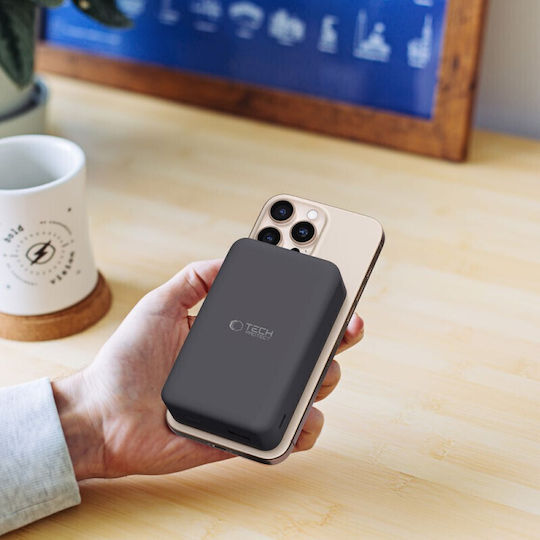 Tech-Protect PB12 LifeMag MagSafe Power Bank 20000mAh 15W με Θύρα USB-A και Θύρα USB-C Μαύρο - Image 2