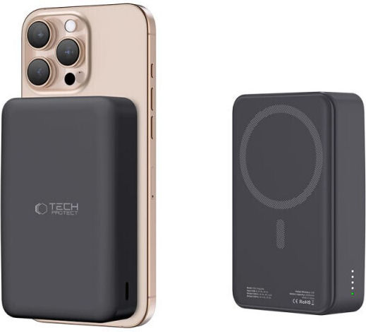 Tech-Protect PB12 LifeMag MagSafe Power Bank 20000mAh 15W με Θύρα USB-A και Θύρα USB-C Μαύρο - Image 7