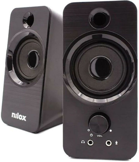 Nilox NXAPC02 Ηχεία Υπολογιστή 2.0 με Ισχύ 6W Μαύρα - Image 2