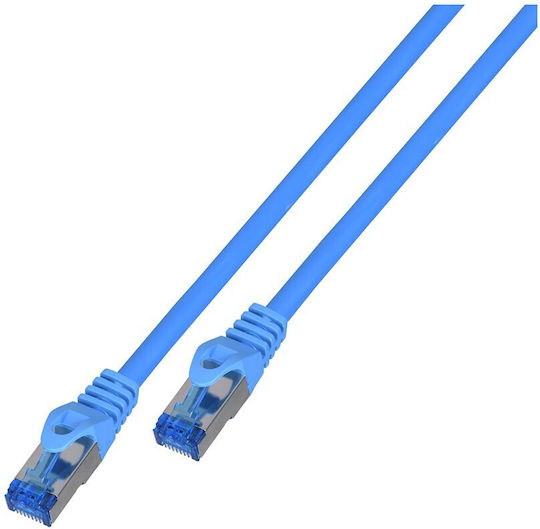 Lanberg S/FTP Cat.6a Καλώδιο Δικτύου Ethernet 20m Μπλε 1τμχ PCF6A-10CC-2000-B - Image 2