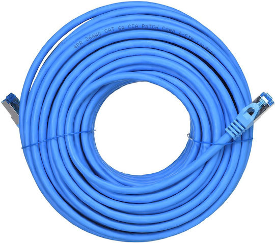 Lanberg S/FTP Cat.6a Καλώδιο Δικτύου Ethernet 20m Μπλε 1τμχ PCF6A-10CC-2000-B - Image 4