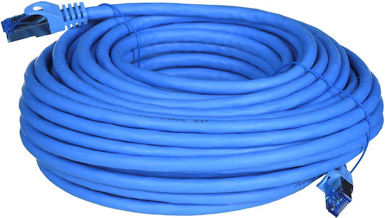 Lanberg S/FTP Cat.6a Καλώδιο Δικτύου Ethernet 20m Μπλε 1τμχ PCF6A-10CC-2000-B - Image 3