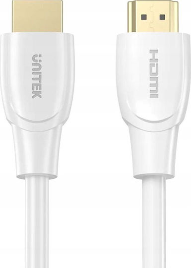 Unitek HDMI 2.0 Cable HDMI male - HDMI male 1.8m Λευκό