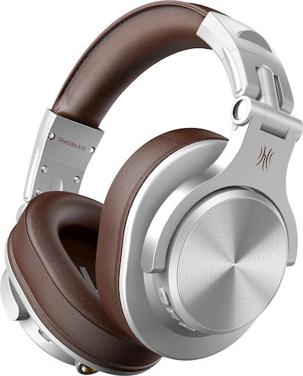 OneOdio Fusion A70 Ασύρματα / Ενσύρματα Over Ear Ακουστικά με 72 ώρες Λειτουργίας Καφέ - Image 2