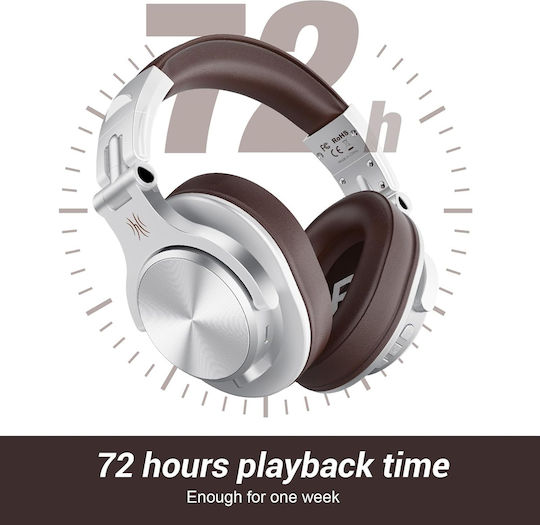 OneOdio Fusion A70 Ασύρματα / Ενσύρματα Over Ear Ακουστικά με 72 ώρες Λειτουργίας Καφέ - Image 7