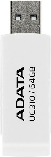 Adata Uc310 64GB USB 3.2 Stick Λευκό - Image 8