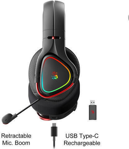 A4Tech MR710 Ασύρματο Over Ear Gaming Headset με σύνδεση 3.5mm / Bluetooth - Image 4