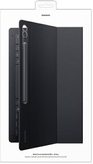 Samsung Flip Cover Σιλικόνης / Πλαστικό Ανθεκτική με Πληκτρολόγιο Μαύρο SAMSUNG TAB S10 ULTRA, S9 ULTRA EF-DX920UBEGWW - Image 9