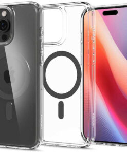 Alternative view of Spigen Ultra Hybrid MagFit Back Cover Πλαστικό 2mm Graphite (iPhone 16 Pro Max) ACS07999
