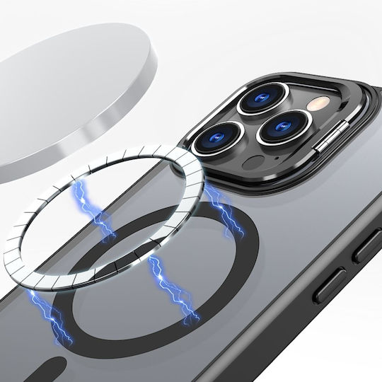 Tech-Protect Magstand MagSafe Back Cover Tempered Glass Μαύρο (iPhone 16 Pro) - Image 2