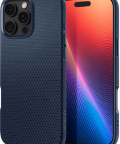 Alternative view of Spigen Liquid Air Back Cover Σιλικόνης 0.3mm Navy Μπλε (iPhone 16 Pro) ACS08118