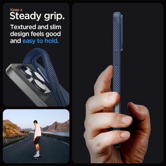 Spigen Liquid Air Back Cover Σιλικόνης 0.3mm Navy Μπλε (iPhone 16 Pro) ACS08118 - Image 12