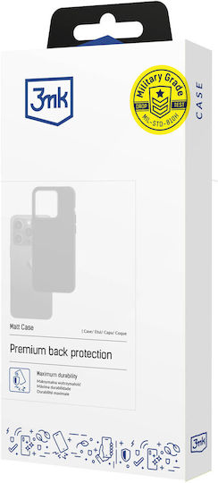 3MK Matt Back Cover Σιλικόνης Μαύρο (Samsung Galaxy A36 5G, 3mk)