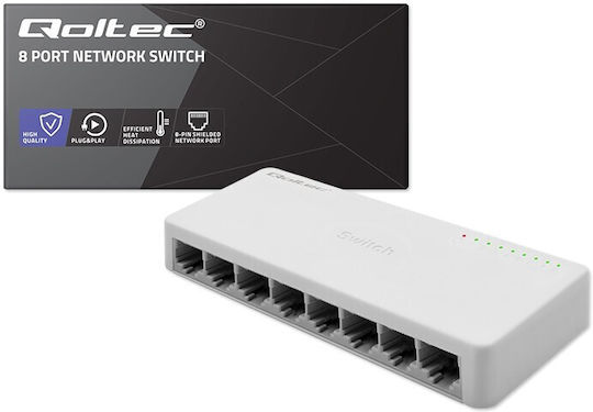 Qoltec 52248 Unmanaged Switch με 8 Θύρες Gigabit (1Gbps) Ethernet - Image 5