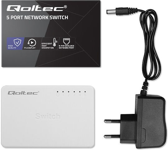 Qoltec 52245 Unmanaged L2 Switch με 5 Θύρες Ethernet - Image 5