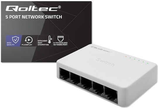 Qoltec 52245 Unmanaged L2 Switch με 5 Θύρες Ethernet - Image 6