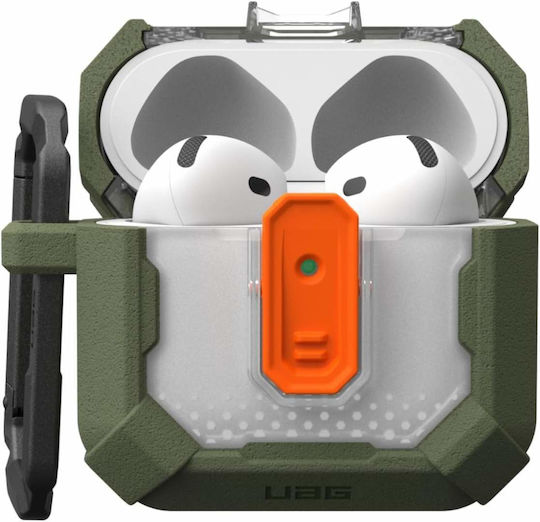 UAG Plasma Θήκη Σιλικόνης με Γάντζο Olive Drab Χακι για Apple AirPods 4 - Image 3