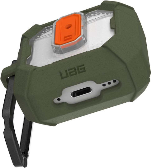 UAG Plasma Θήκη Σιλικόνης με Γάντζο Olive Drab Χακι για Apple AirPods 4 - Image 4
