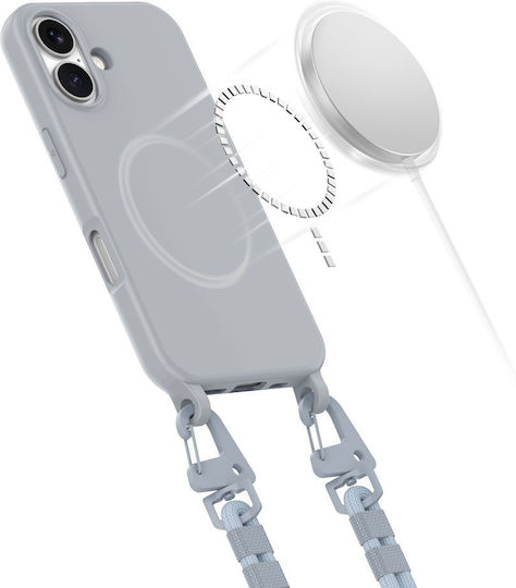 Tech-Protect Magnecklace Back Cover Σιλικόνης Γκρι (iPhone 16) - Image 2