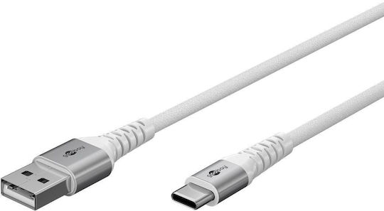 Goobay USB 2.0 Cable USB-C male - USB-A 60W Λευκό 1m (74530) - Image 2