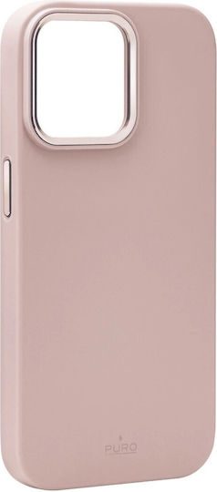 Puro Icon Mag Back Cover Σιλικόνης Ροζ (iPhone 15 Pro) PUIPC15P61ICONMPROSE