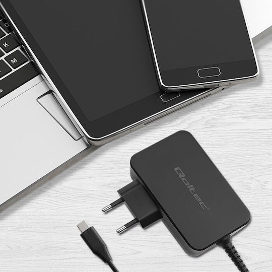 Qoltec Φορτιστής με Ενσωματωμένο Καλώδιο GaN USB-C 100W Power Delivery Μαύρος (Power Pro) - Image 7