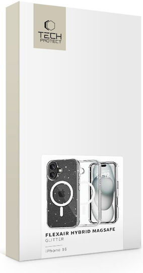 Tech-Protect Flexair Hybrid MagSafe Back Cover Σιλικόνης / Πλαστικό Glitter (iPhone 16) - Image 5