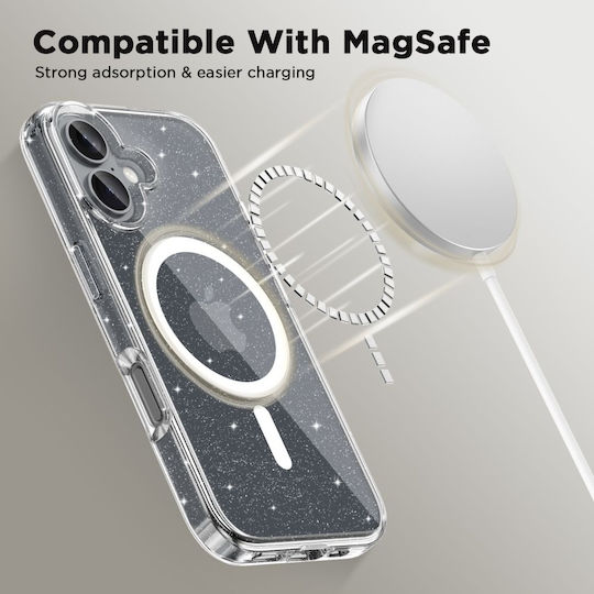 Tech-Protect Flexair Hybrid MagSafe Back Cover Σιλικόνης / Πλαστικό Glitter (iPhone 16) - Image 3