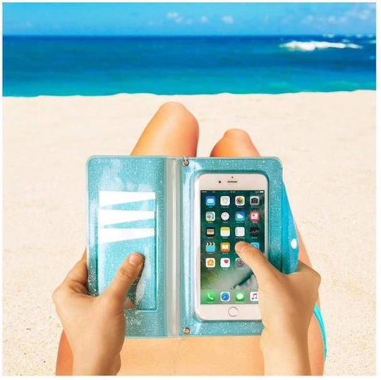 Celly Splash Waterproof Wallet έως 6.2" (Γαλάζιο) - Image 4