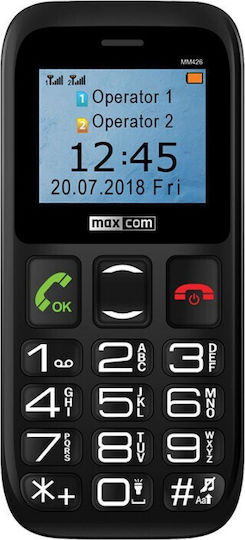 MaxCom MM426 SE Dual SIM Κινητό με Μεγάλα Κουμπιά (Ελληνικό Μενού) Μαύρο - Image 3