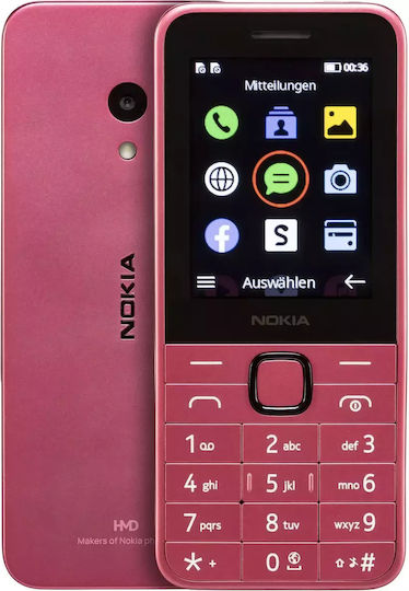 Nokia 225 4G (2024) Dual SIM Κινητό με Κουμπιά (Αγγλικό Μενού) Ροζ - Image 3