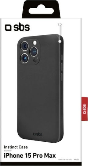 SBS Instict Cover Back Cover Σιλικόνης Μαύρο (iPhone 15 Pro Max) INSTIP1567PK - Image 3