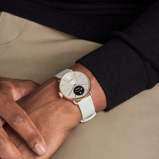 Withings ScanWatch 2 Stainless Steel 38mm Αδιάβροχο με Παλμογράφο (Sand) - Image 3
