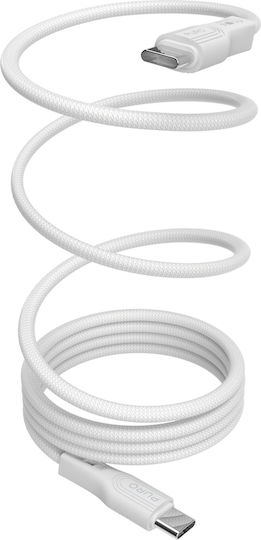 Puro Magnetic USB 3.2 Cable USB-C male - USB-C 60W Λευκό 1m