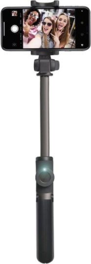 SBS Selfie Stick Τρίποδο Κινητού με Bluetooth Μαύρο - Image 2