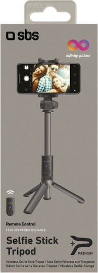 SBS Selfie Stick Τρίποδο Κινητού με Bluetooth Μαύρο - Image 3