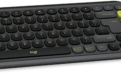 Alternative view of Logitech Pop Icon Combo Ασύρματο Bluetooth Πληκτρολόγιο Αγγλικό US Γραφίτης/Πράσινο
