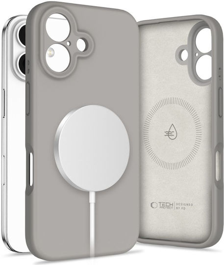 Tech-Protect Liquid Magsafe Back Cover Σιλικόνης Γκρι (iPhone 16)