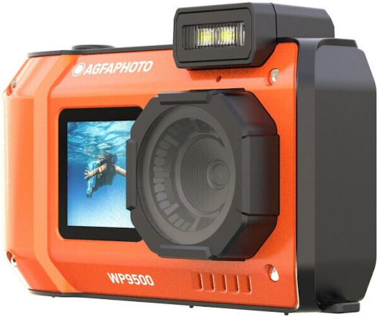 AgfaPhoto WP9500 Compact Φωτογραφική Μηχανή 24MP Πορτοκαλί - Image 3