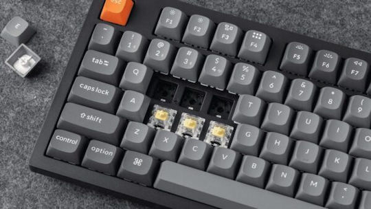 Keychron K8 Max K8M-J4 Ασύρματο Gaming Μηχανικό Πληκτρολόγιο Tenkeyless με Keychron Super Banana διακόπτες και RGB φωτισμό (Αγγλικό US) - Image 2