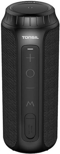 Tonsil Filp 6 Αδιάβροχο Ηχείο Bluetooth 20W με Διάρκεια Μπαταρίας έως 10 ώρες Μαύρο - Image 2