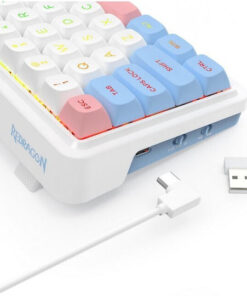 Alternative view of Redragon Ασύρματο Gaming Μηχανικό Πληκτρολόγιο 65% με RGB φωτισμό (Αγγλικό US)