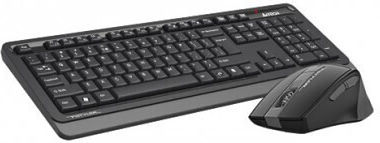 A4Tech FStyler Ασύρματο Σετ Πληκτρολόγιο & Ποντίκι Αγγλικό US Γκρι - Image 2